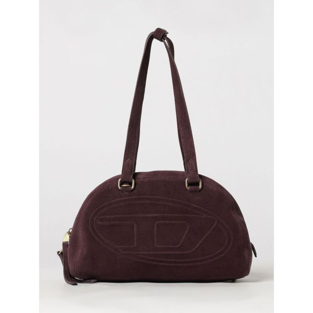 Diesel Women Diesel 1Dr Dome Suede Shoulder Bag With Oval D Logo